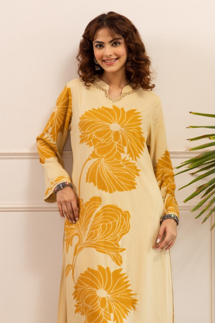 Sonpal corn printed Kurta pant set