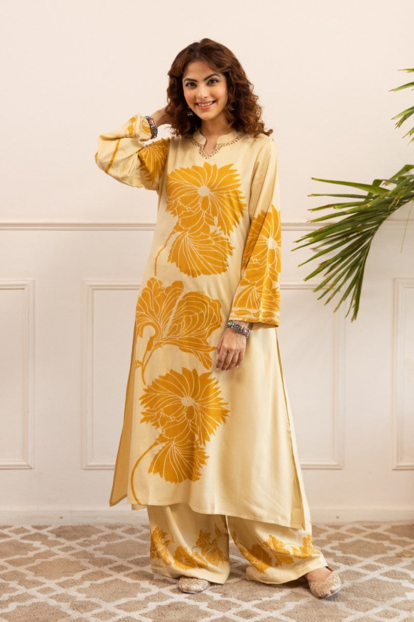 Sonpal corn printed Kurta pant set