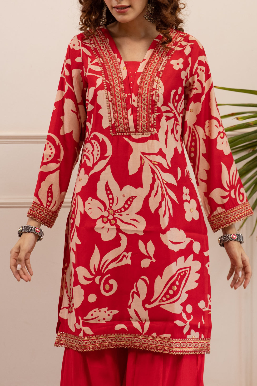 Kabool Tulip Printed Kurta pant set