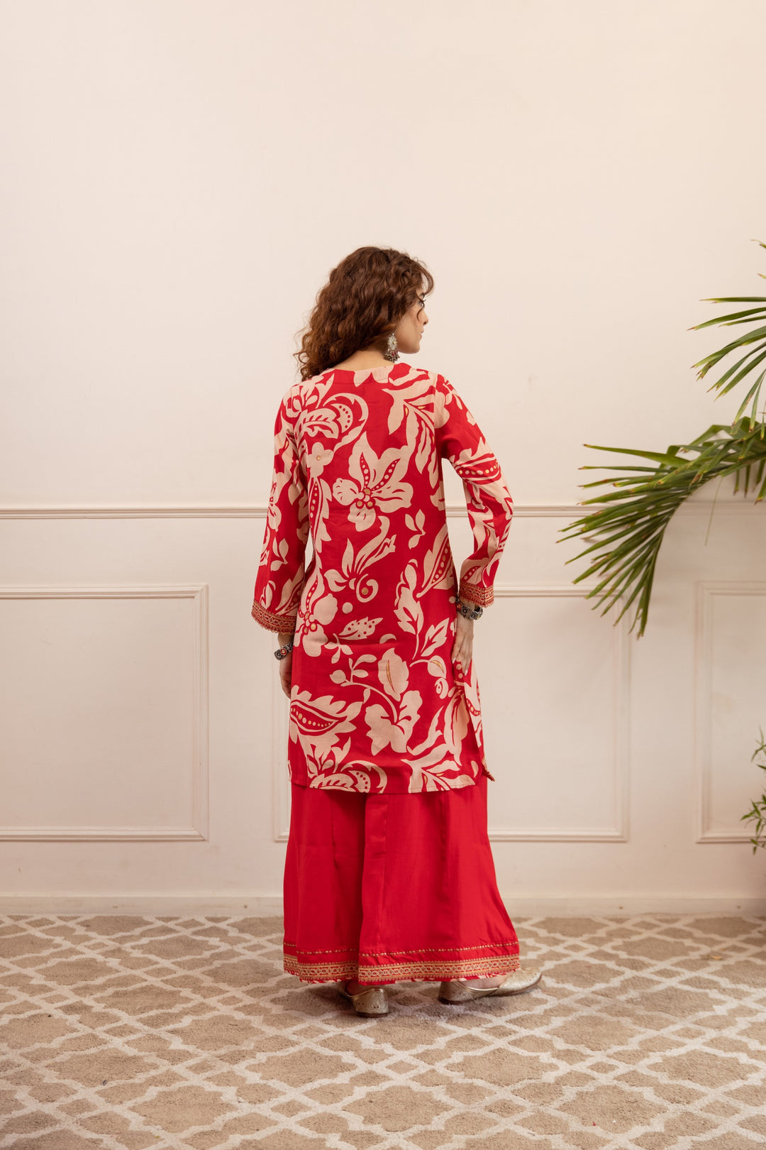 Kabool Tulip Printed Kurta pant set