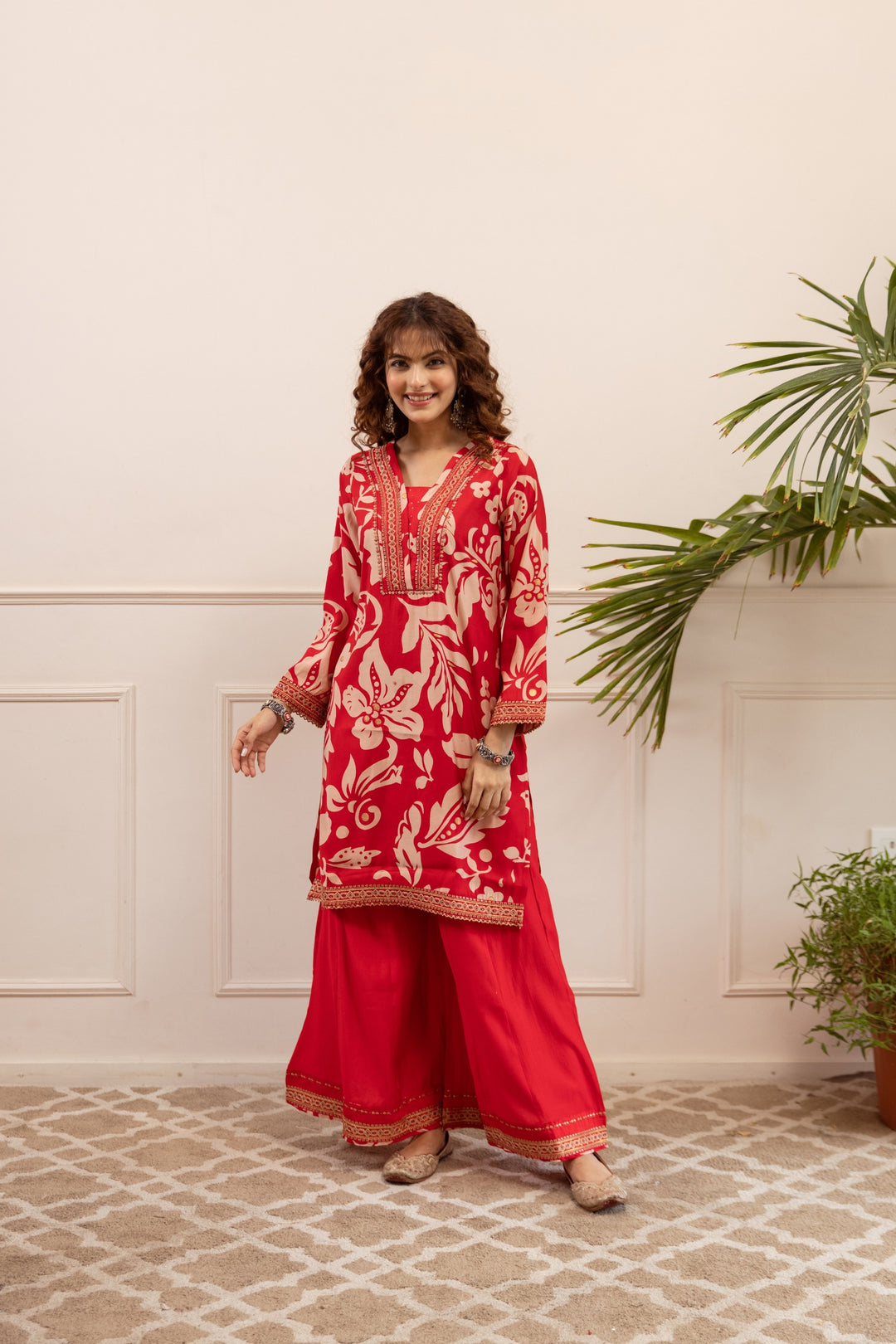Kabool Tulip Printed Kurta pant set