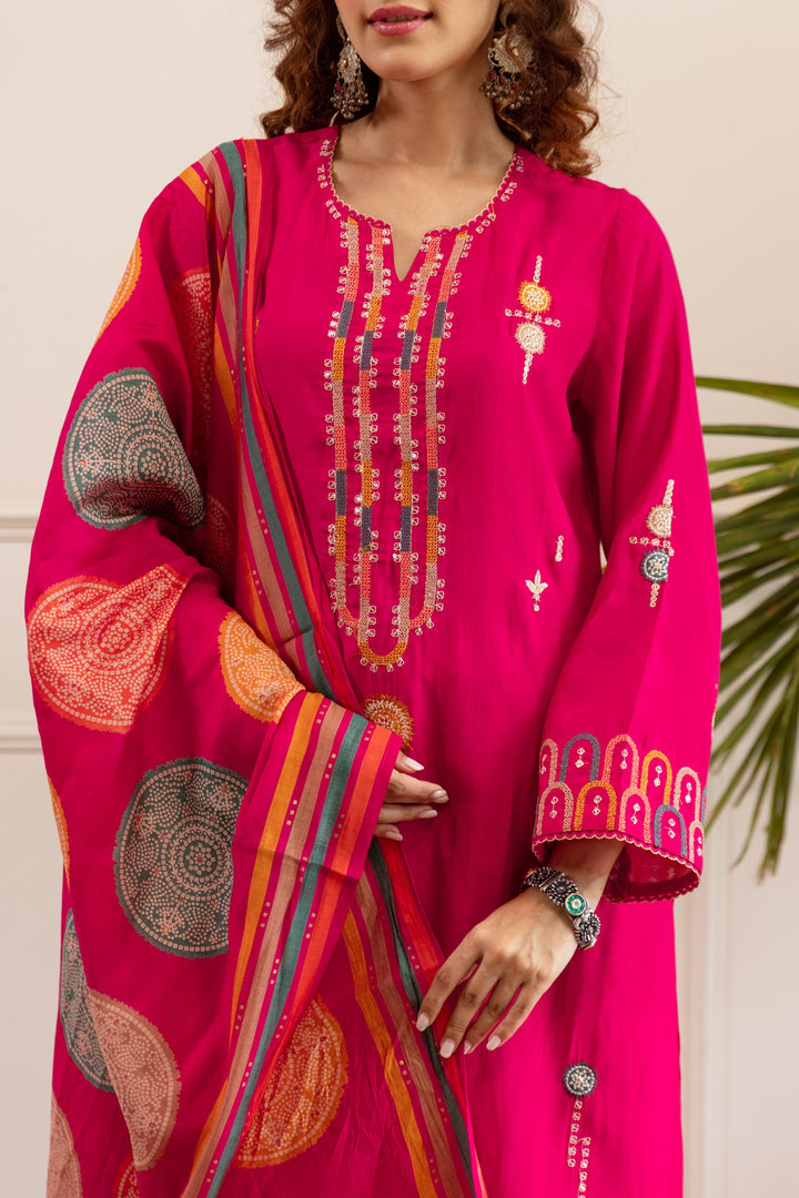 Kabool blossoms work suit set