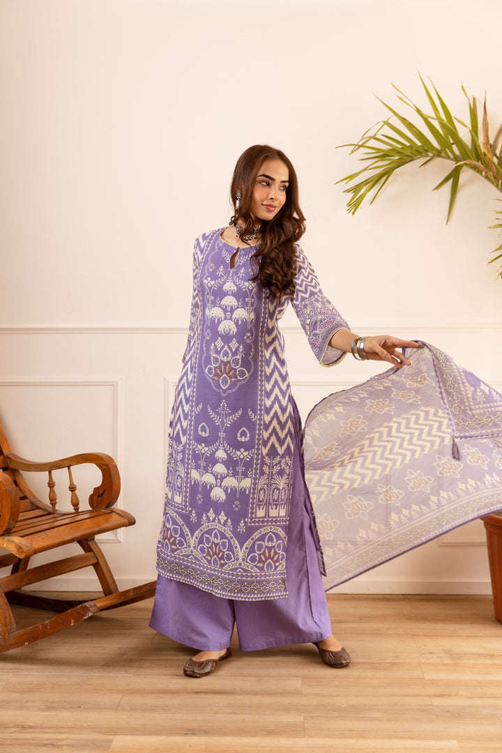 Karen imperial cotton suit set