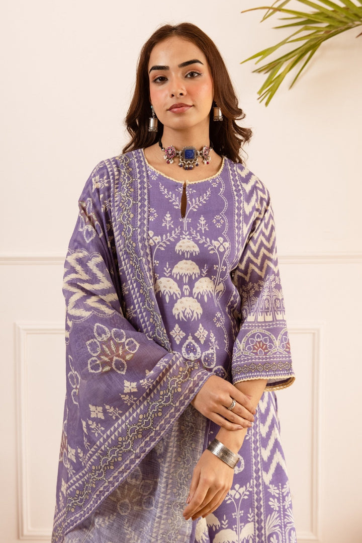 Karen imperial cotton suit set