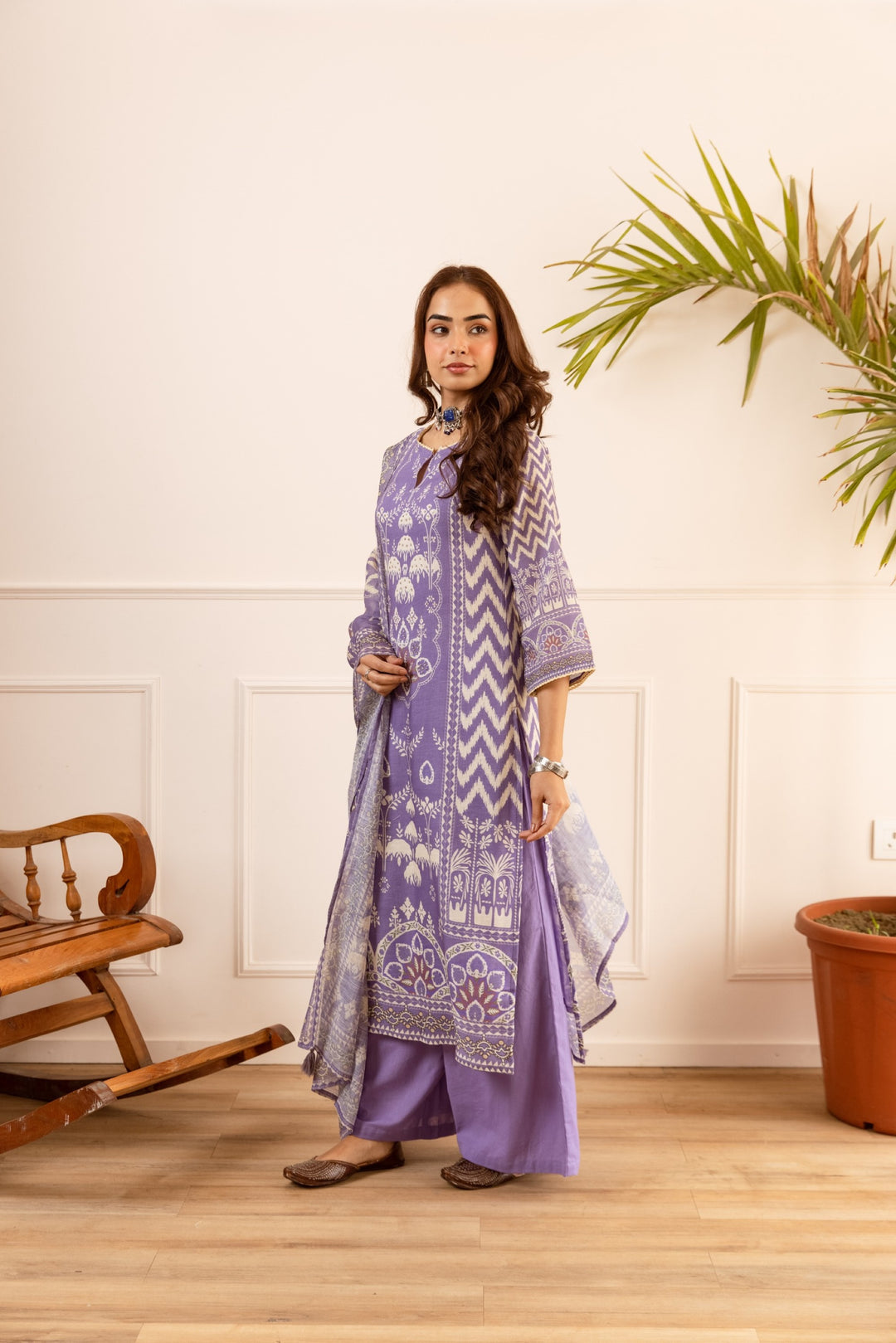 Karen imperial cotton suit set