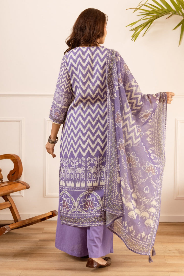 Karen imperial cotton suit set