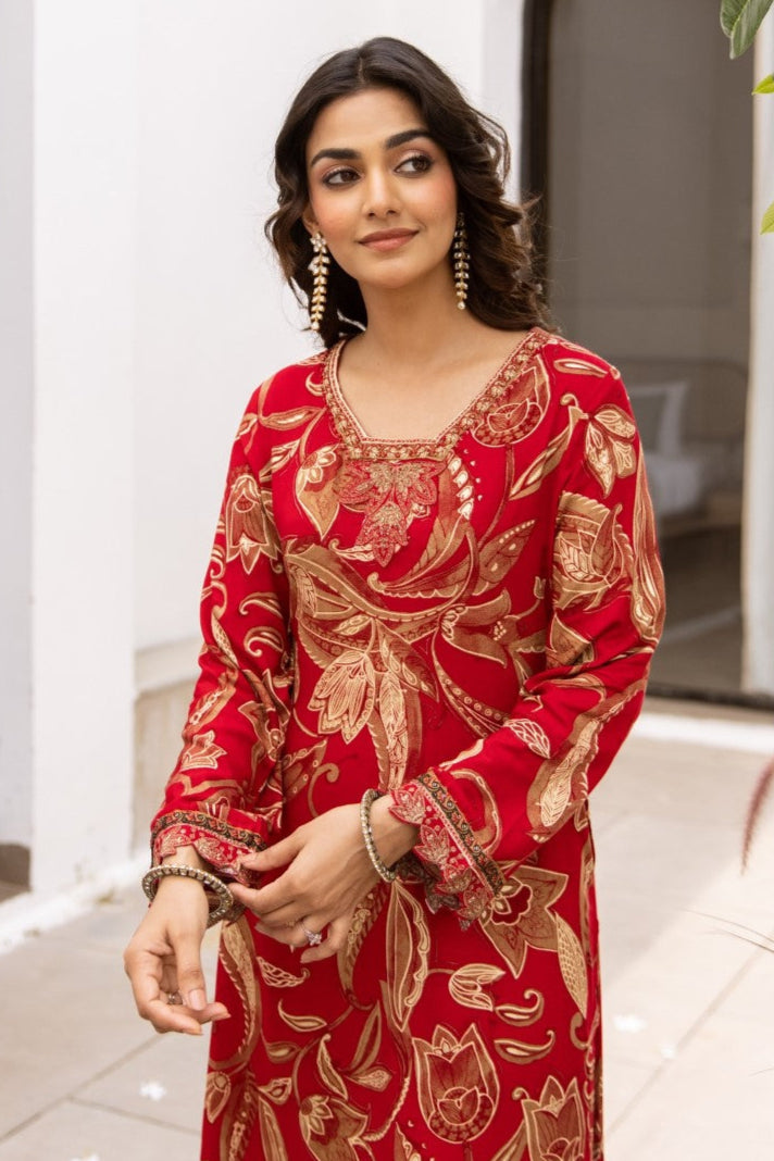 Toran vermi printed kurta set