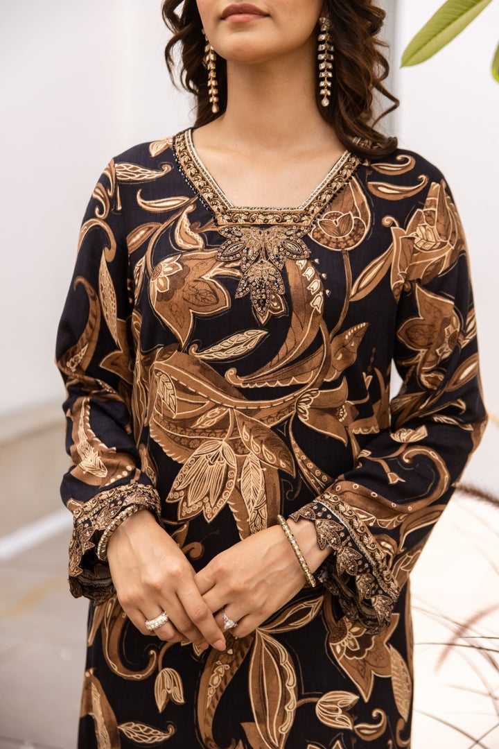 Toran sable printed kurta pant set