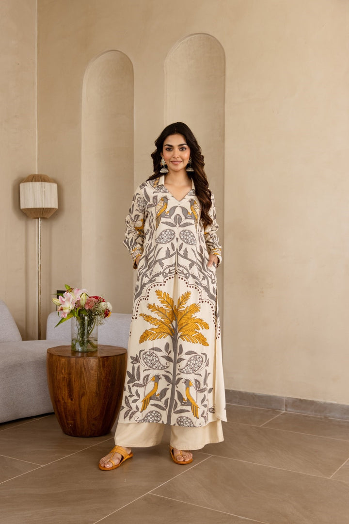 Stravi Daisy printed kurta pant set