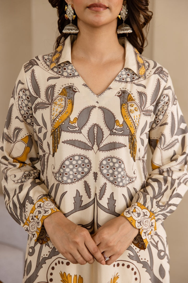 Stravi Daisy printed kurta pant set