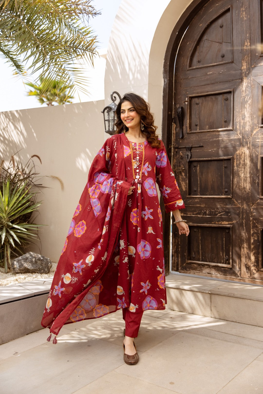 Karen barn printed cotton suit set