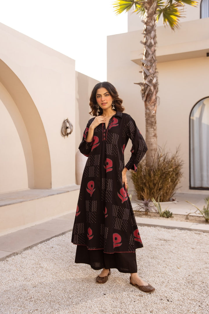 Karen raven cotton kurta pant set