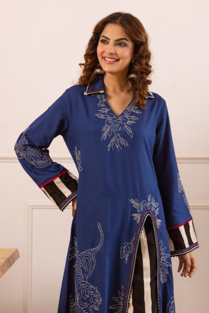 Stravi Azure printed co-ord set