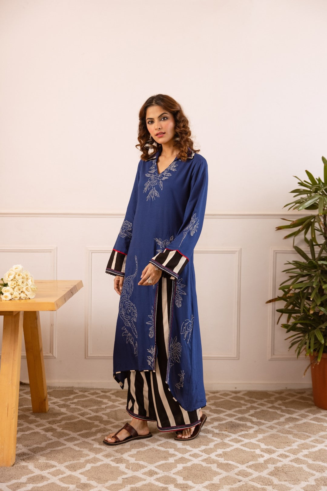 Stravi Azure printed co-ord set