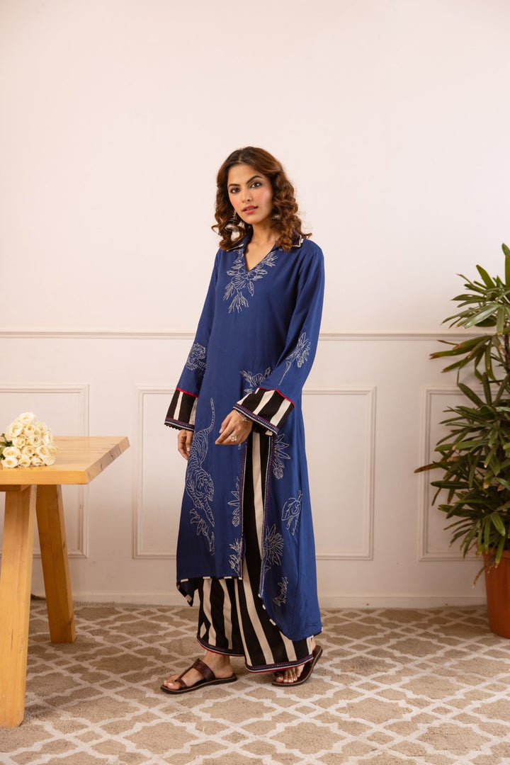 Stravi Azure printed co-ord set