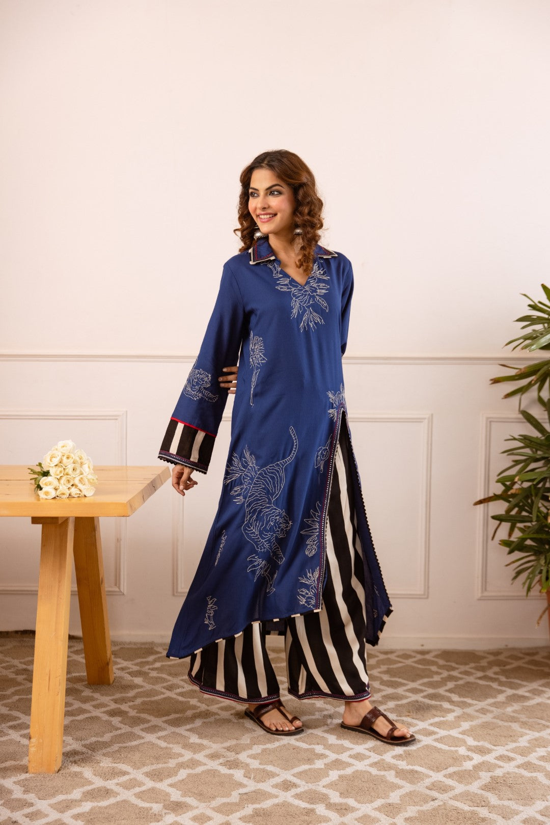 Stravi Azure printed co-ord set