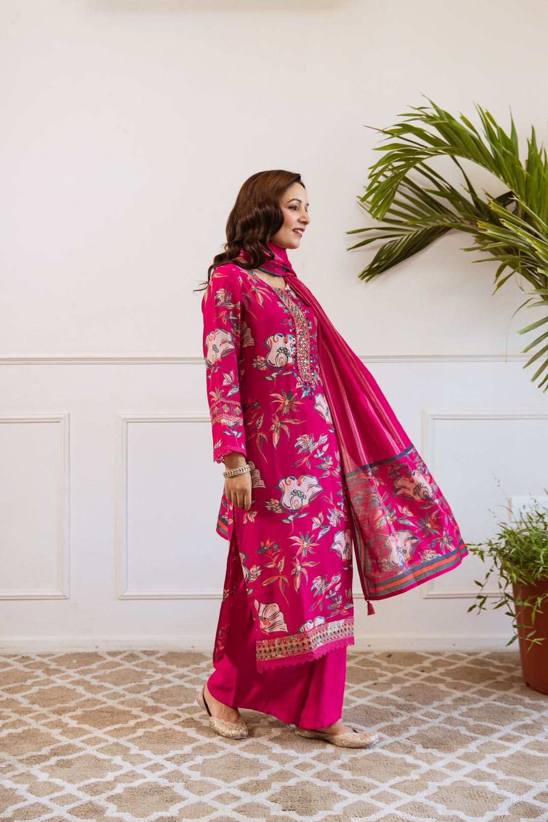 Kabool Magenta Work Suit Set