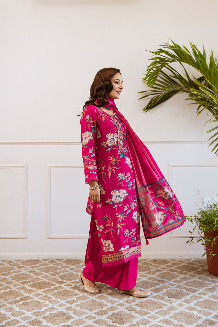 Kabool Magenta Work Suit Set