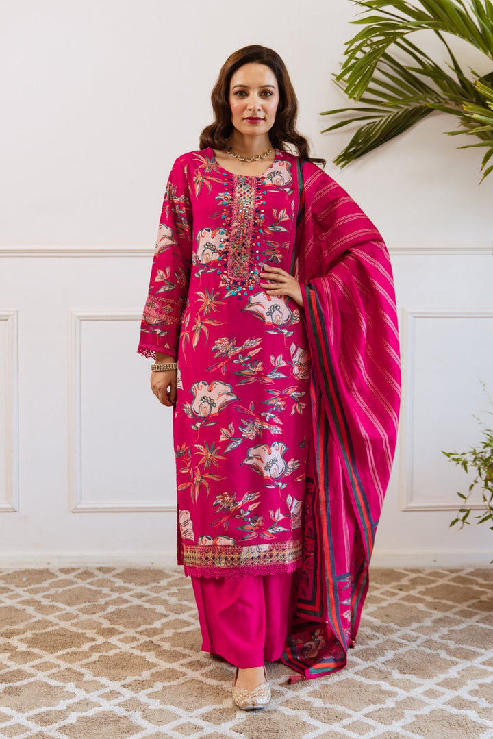 Kabool Magenta Work Suit Set