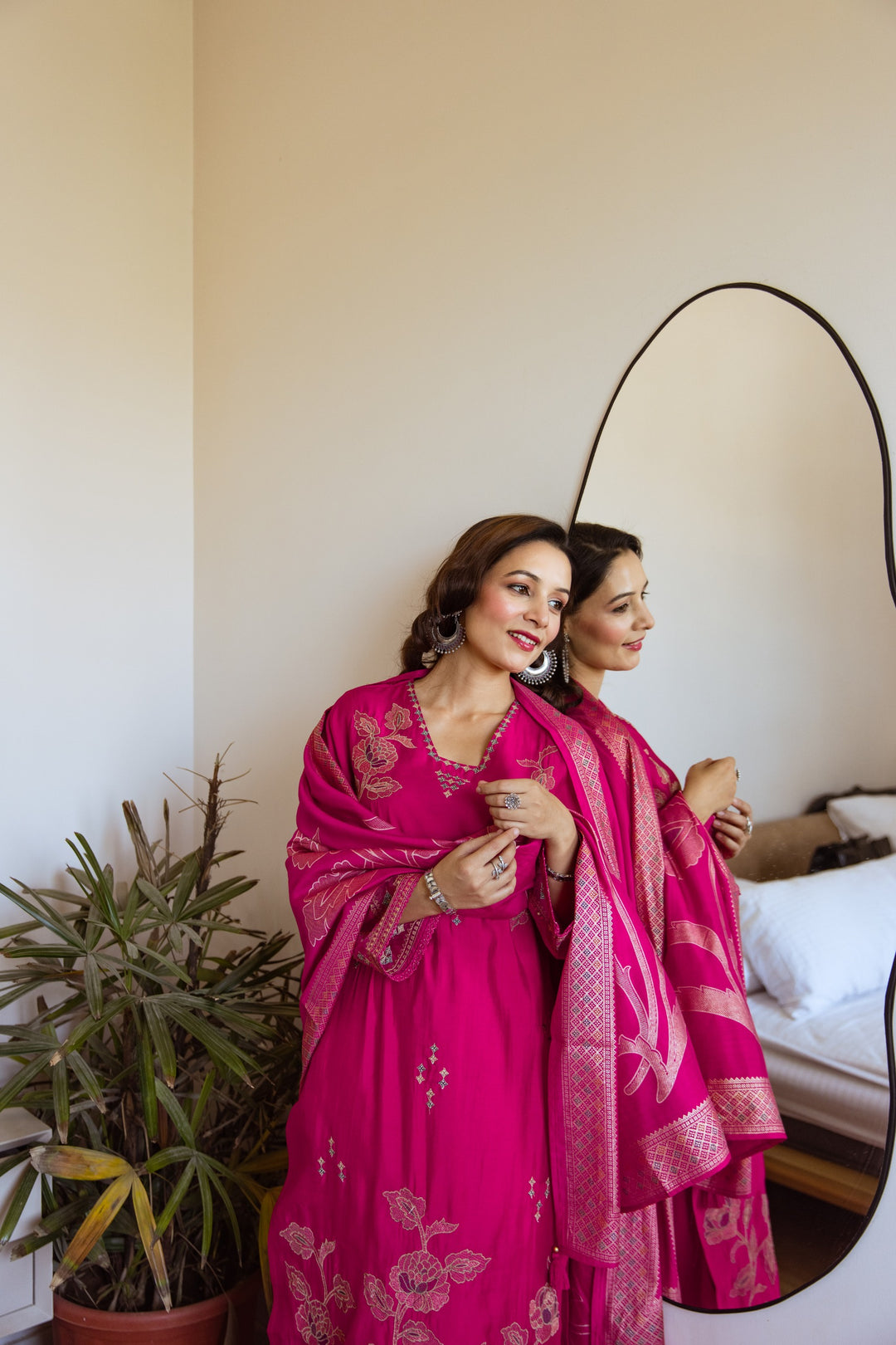 Kabool Hotpink Work Suit Set