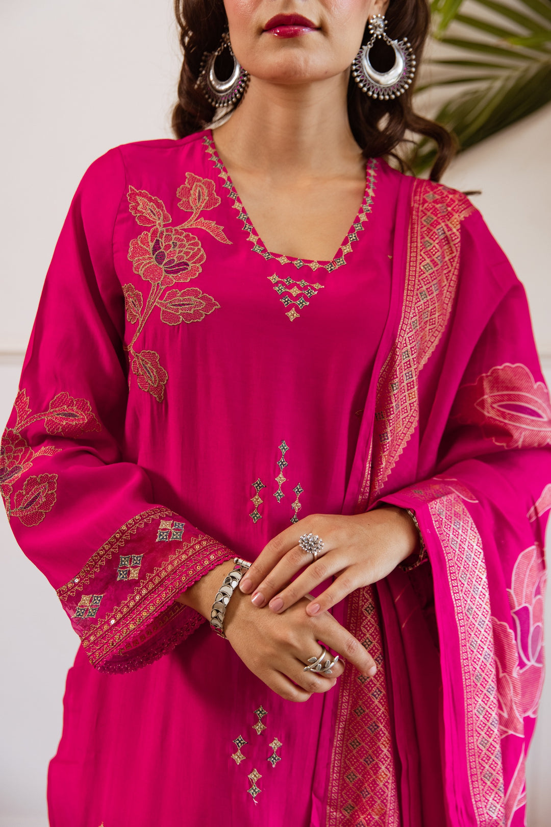 Kabool Hotpink Work Suit Set