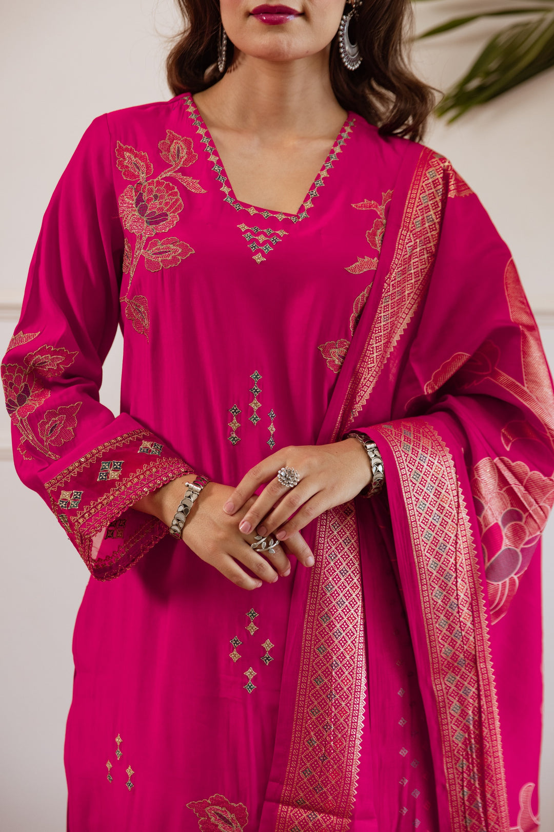 Kabool Hotpink Work Suit Set