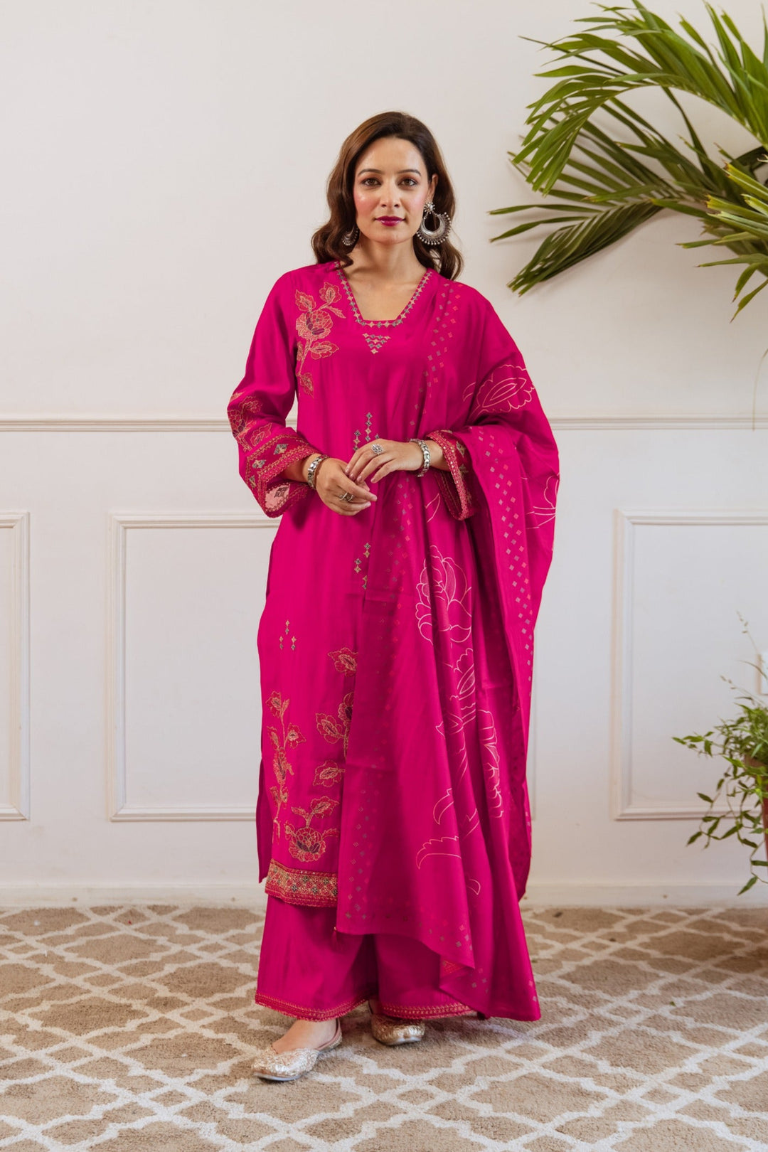 Kabool Hotpink Work Suit Set