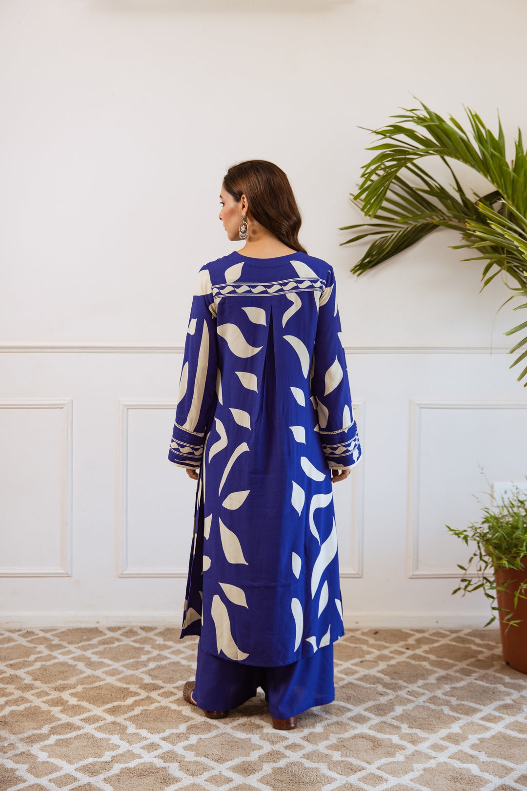 Kabool Sapphire Printed Kurta Pant Set