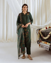 Saisha saber premium digital print muslin suit set