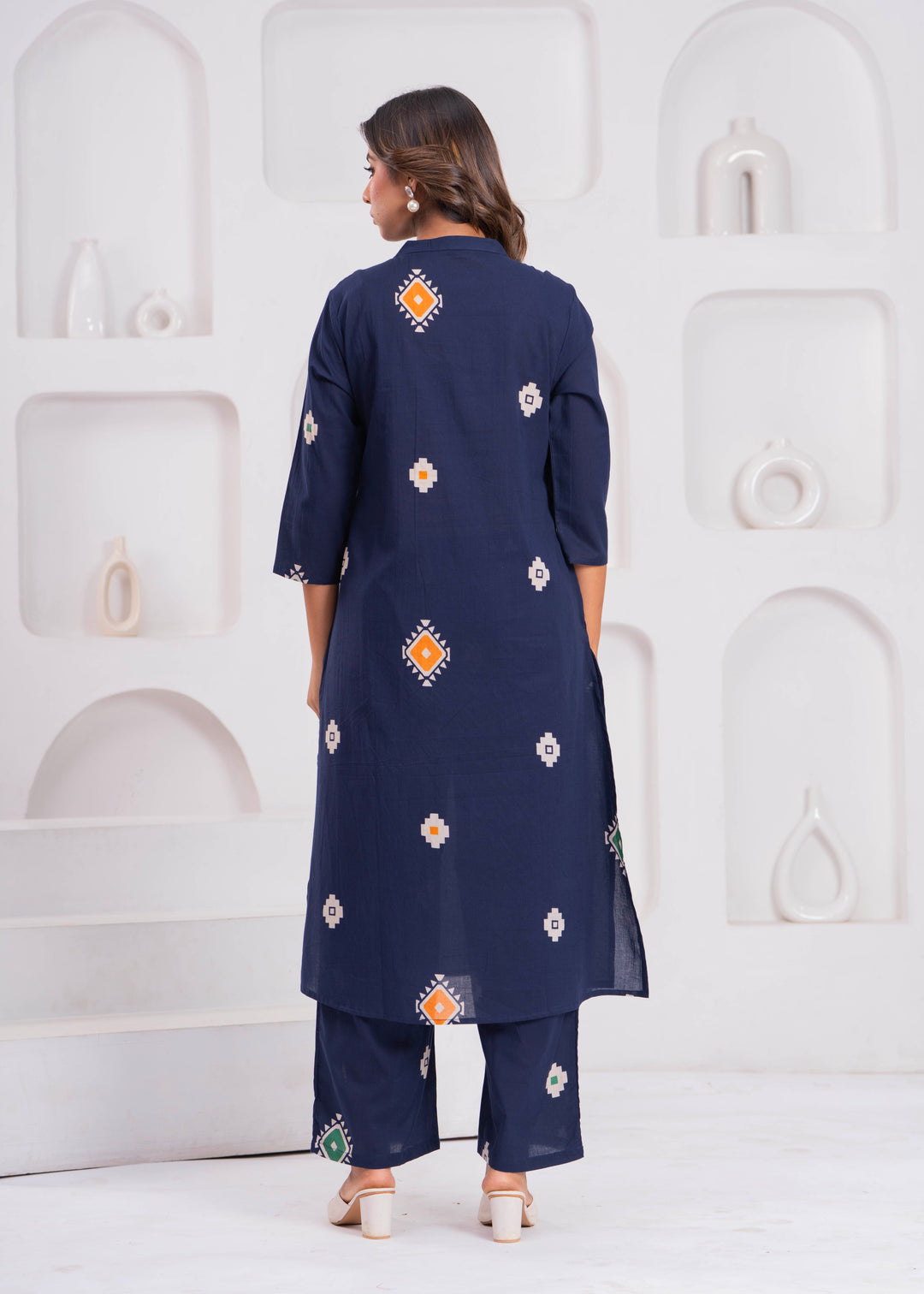 Maurya Iris Printed Cotton Kurta Pant Set