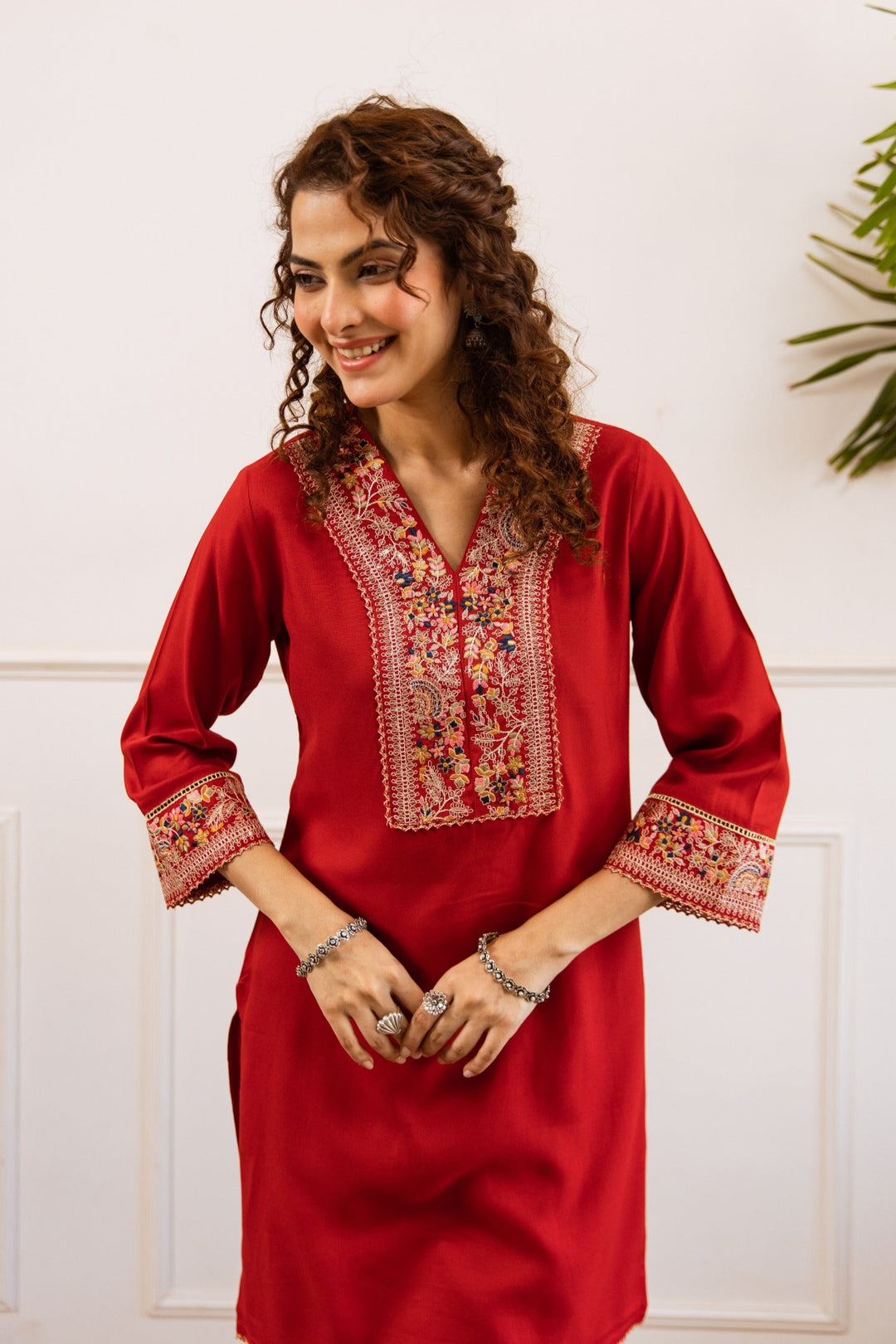 Kabool Vermi Embroidery Kurta Pant set