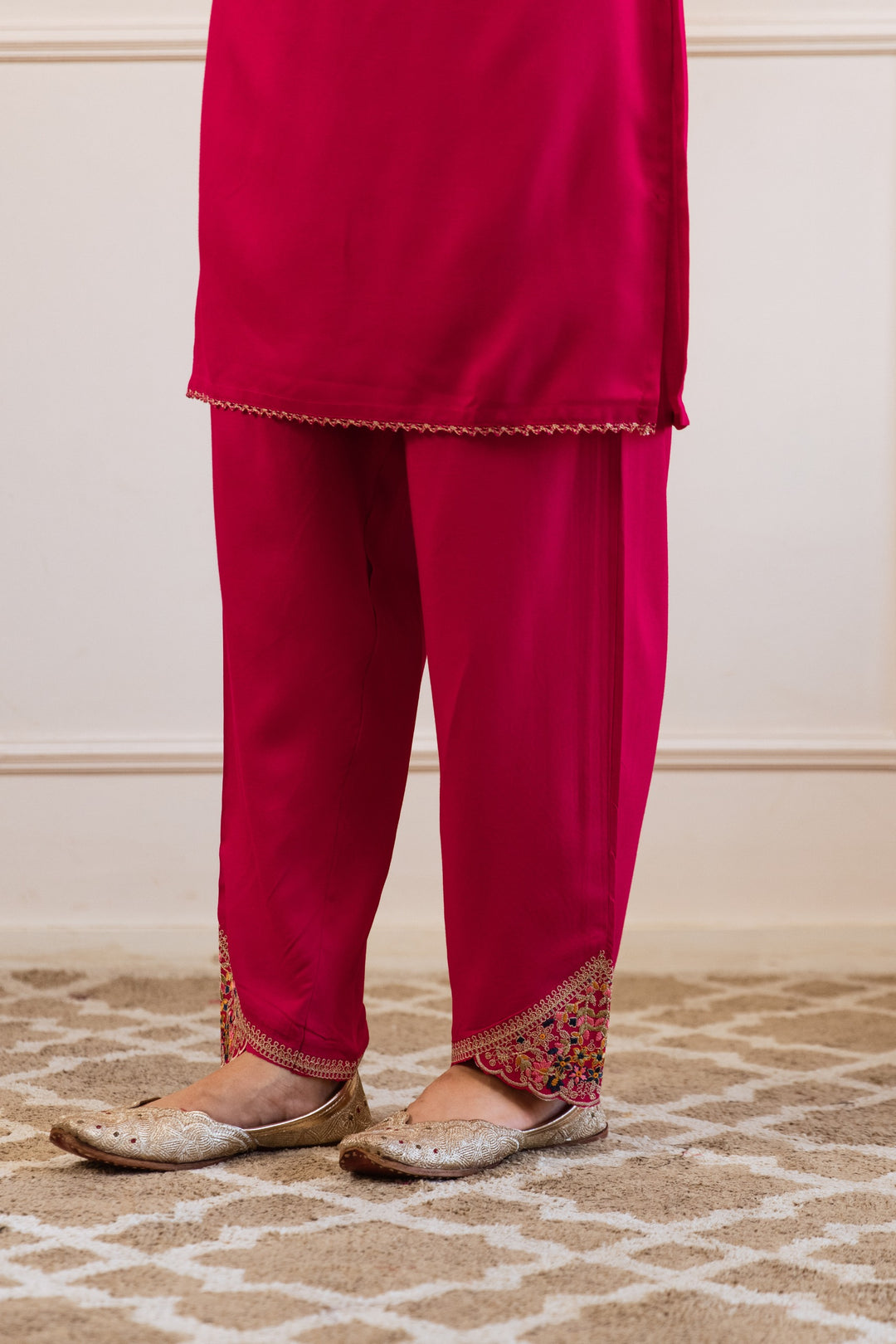 Kabool cameo embroidery co-ord set