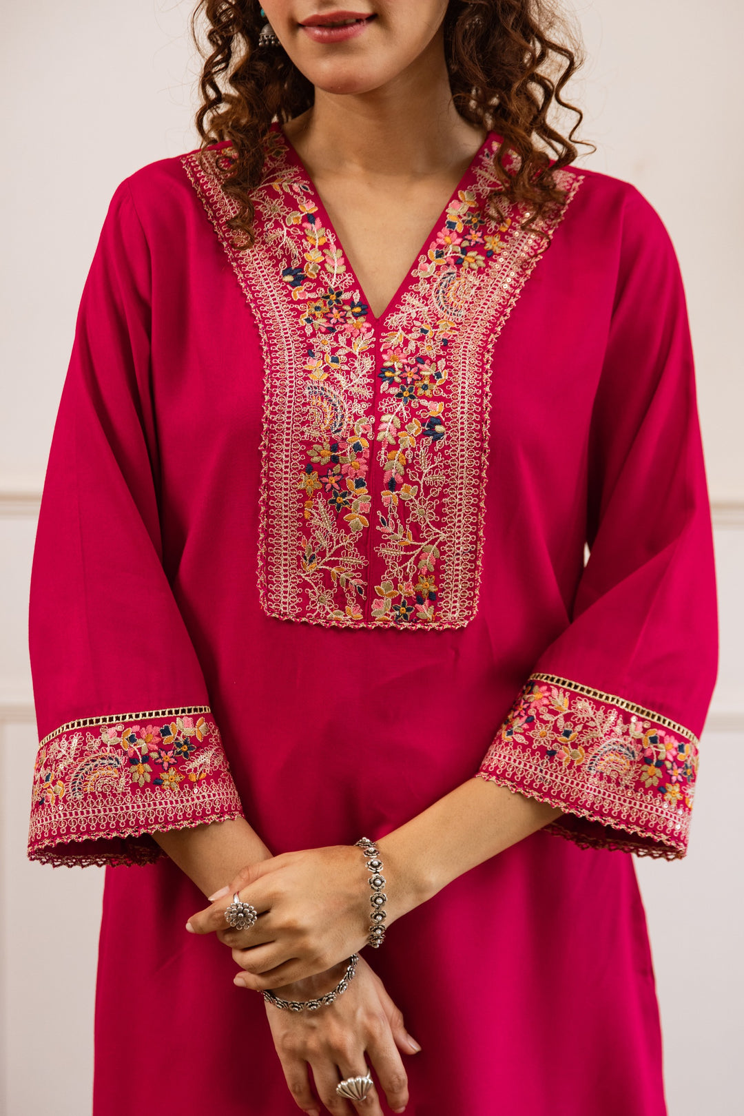 Kabool cameo embroidery co-ord set