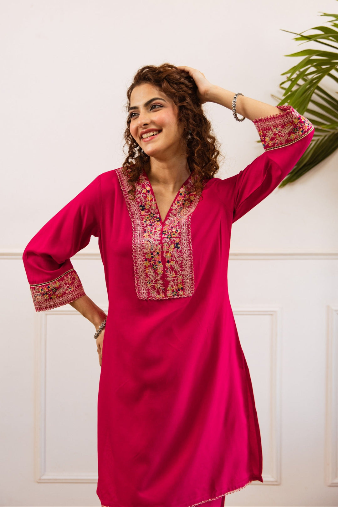 Kabool cameo embroidery co-ord set