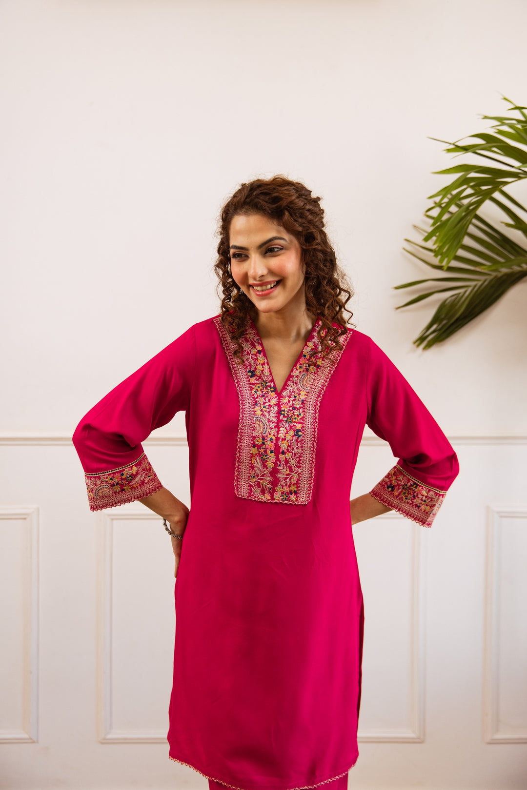 Kabool cameo embroidery co-ord set