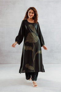 Bakul Moss Printed Kurta Pant Set