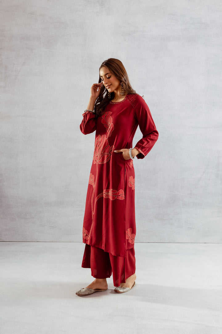 Bakul Ruby Printed Kurta Pant Set