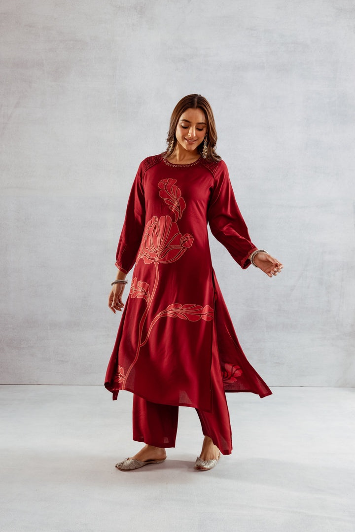 Bakul Ruby Printed Kurta Pant Set