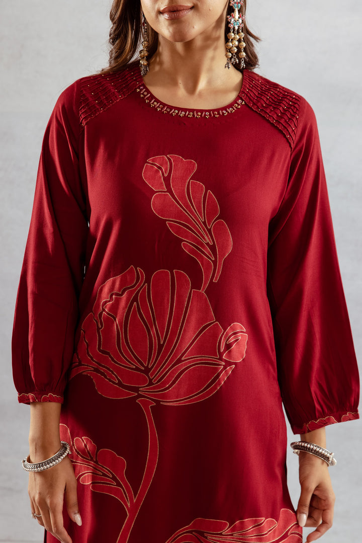 Bakul Ruby Printed Kurta Pant Set