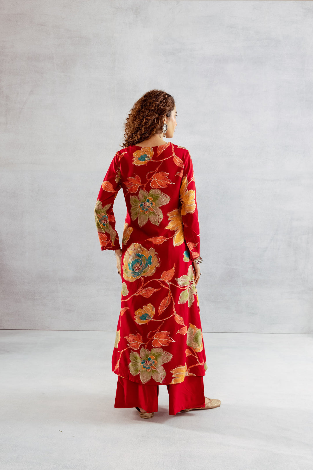 Bakul sindoori printed Kurta pant set