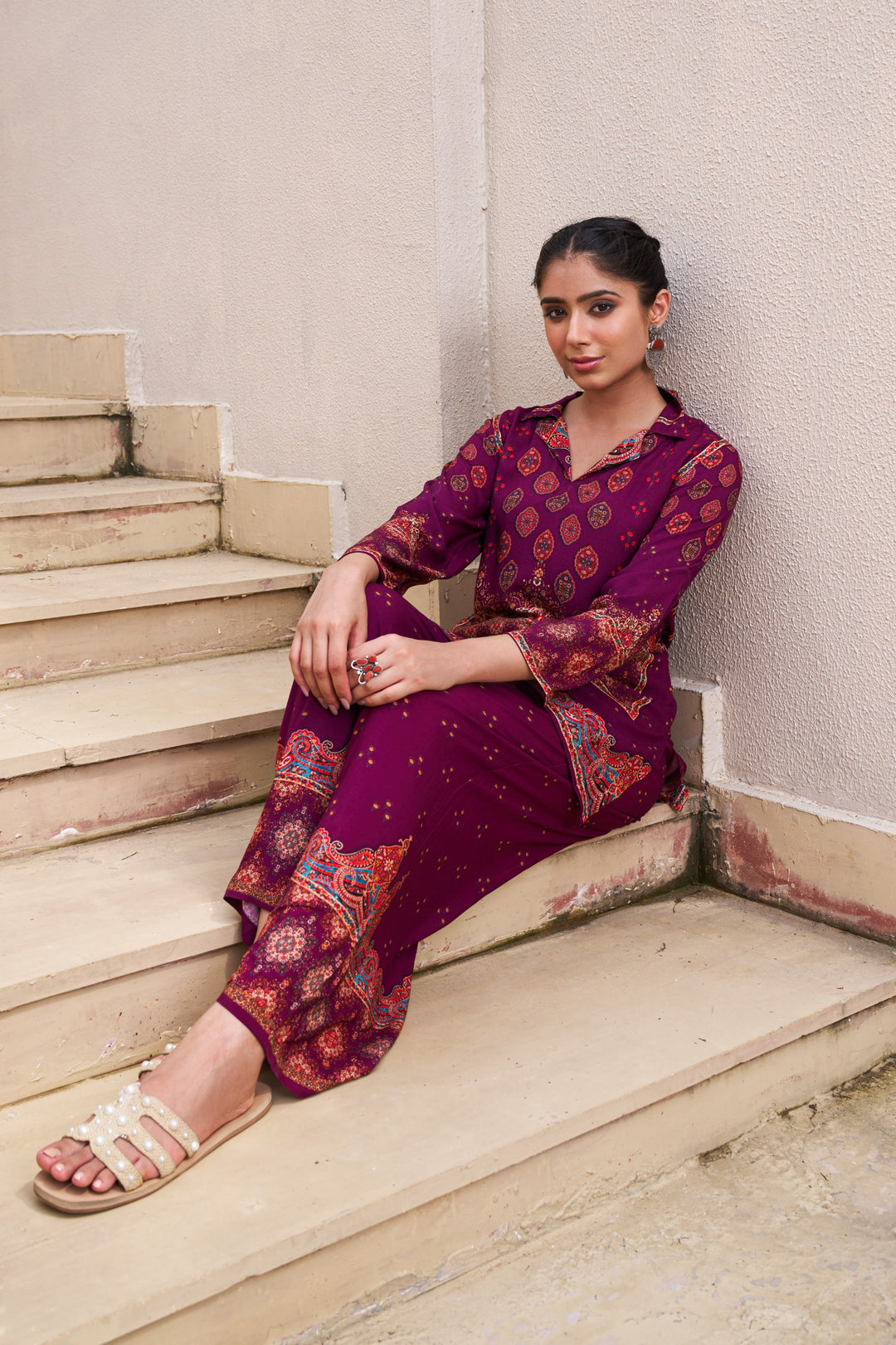 Kabool Jam printed co-ord set