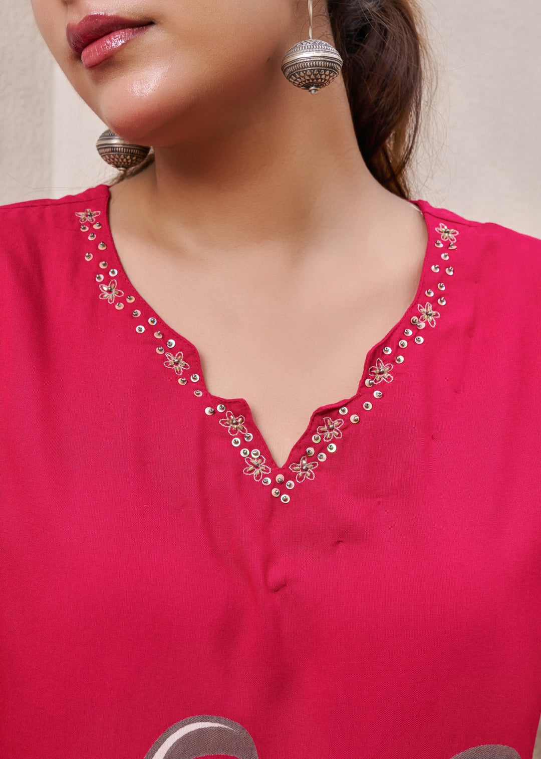 Sonpal cherry printed kurta pant set