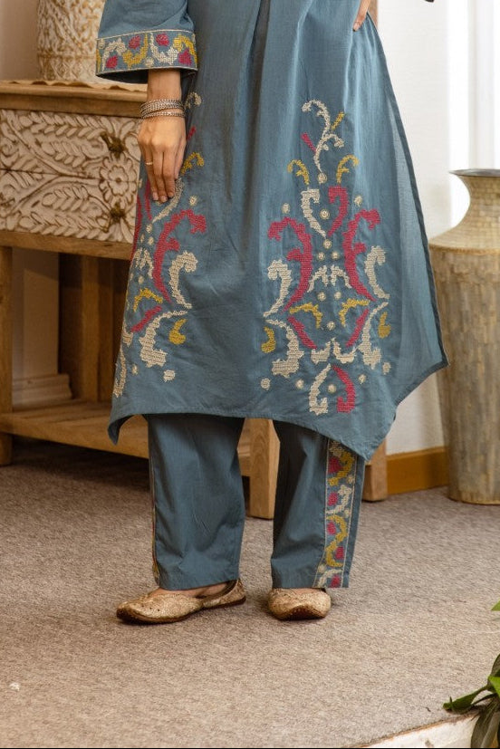 Karen maya cotton kurta pant set