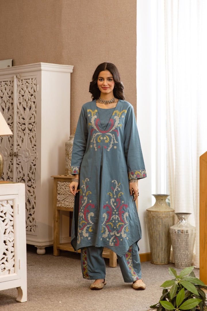 Karen maya cotton kurta pant set