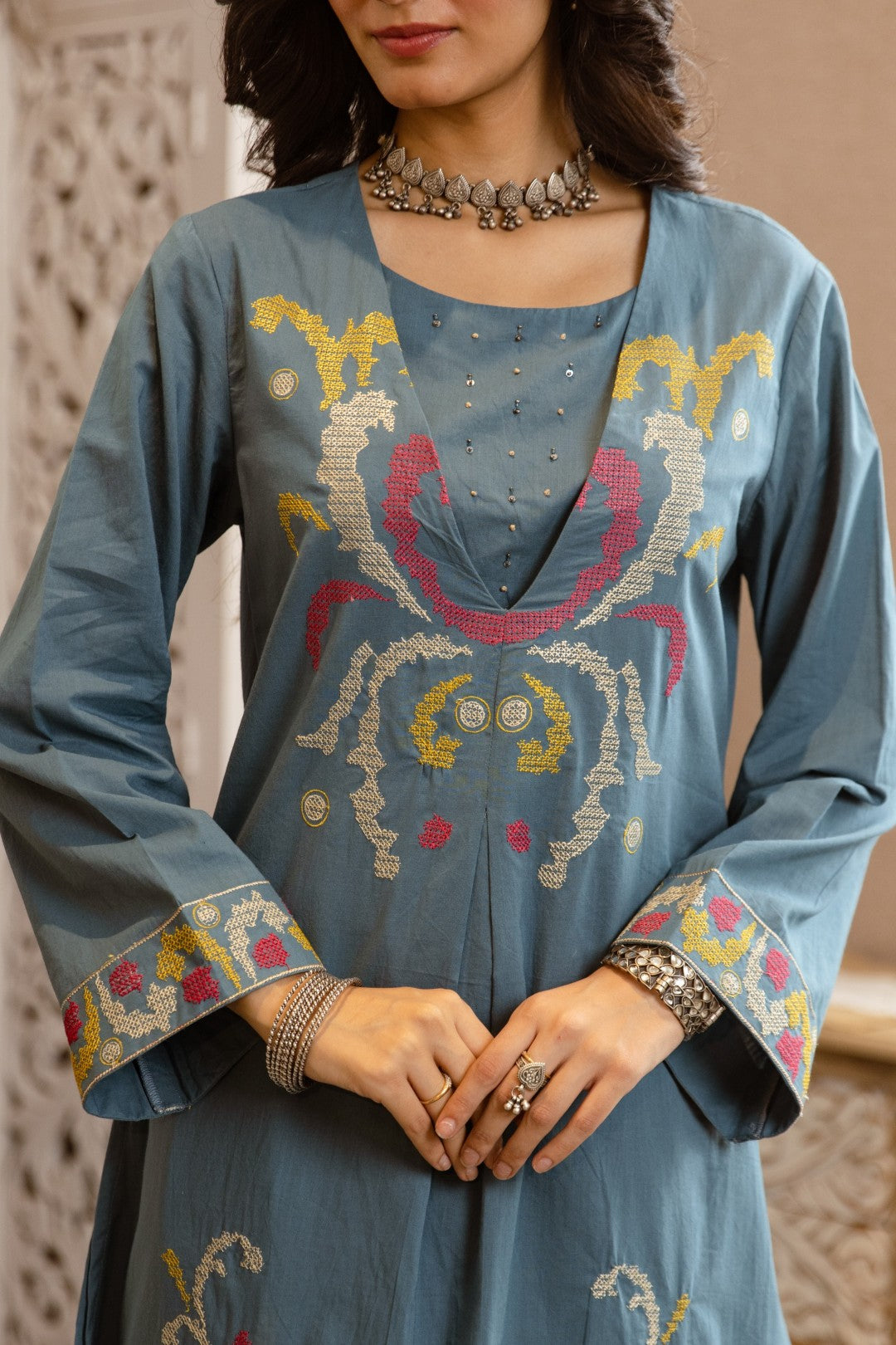 Karen maya cotton kurta pant set