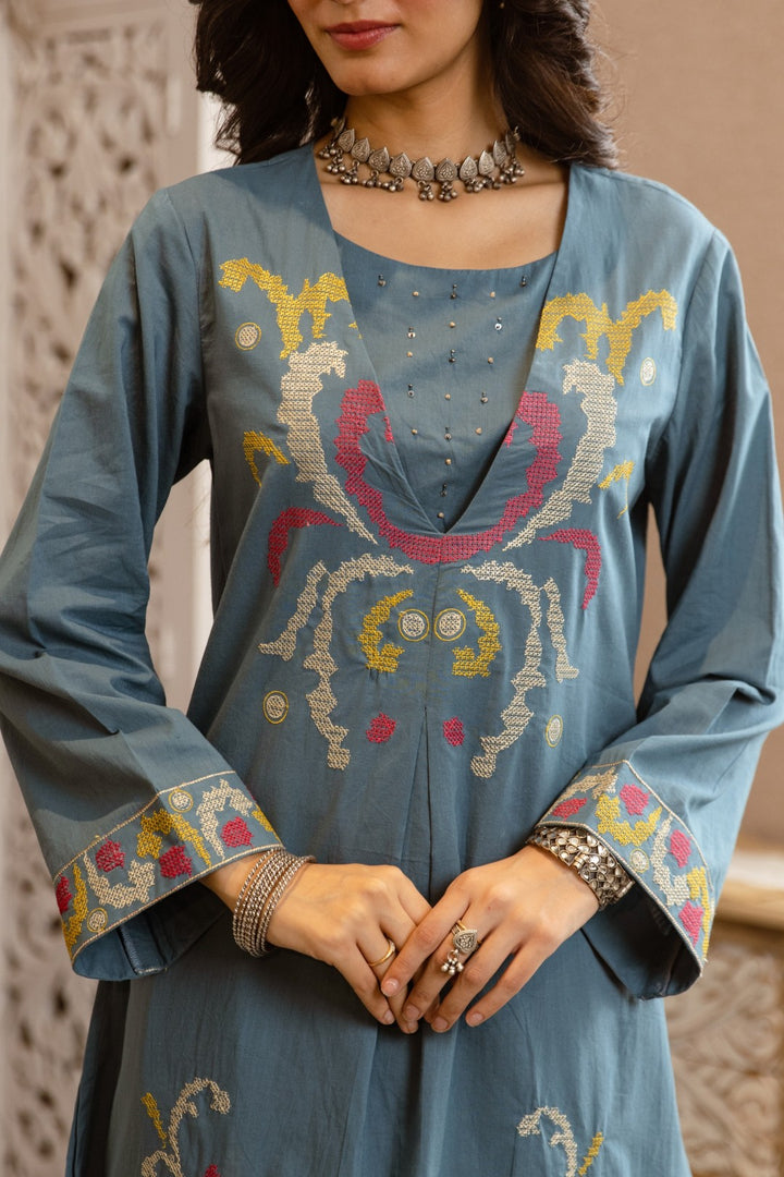 Karen maya cotton kurta pant set