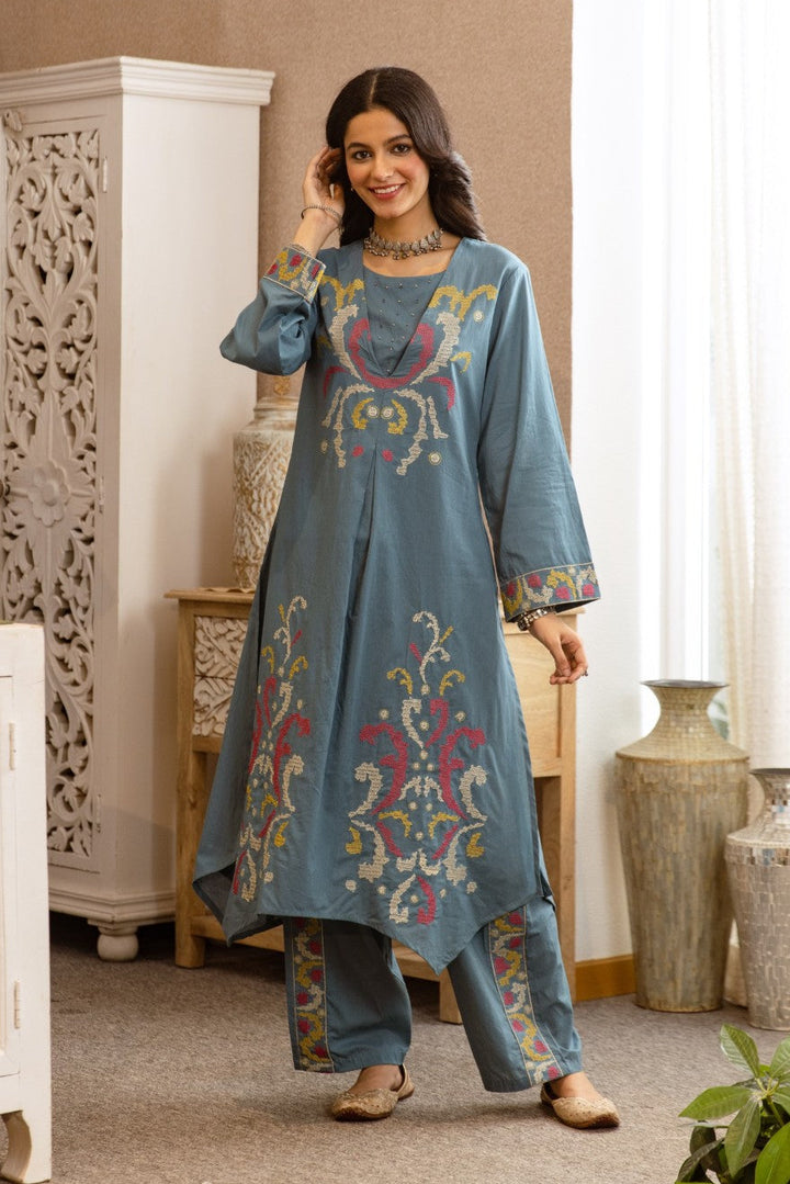 Karen maya cotton kurta pant set