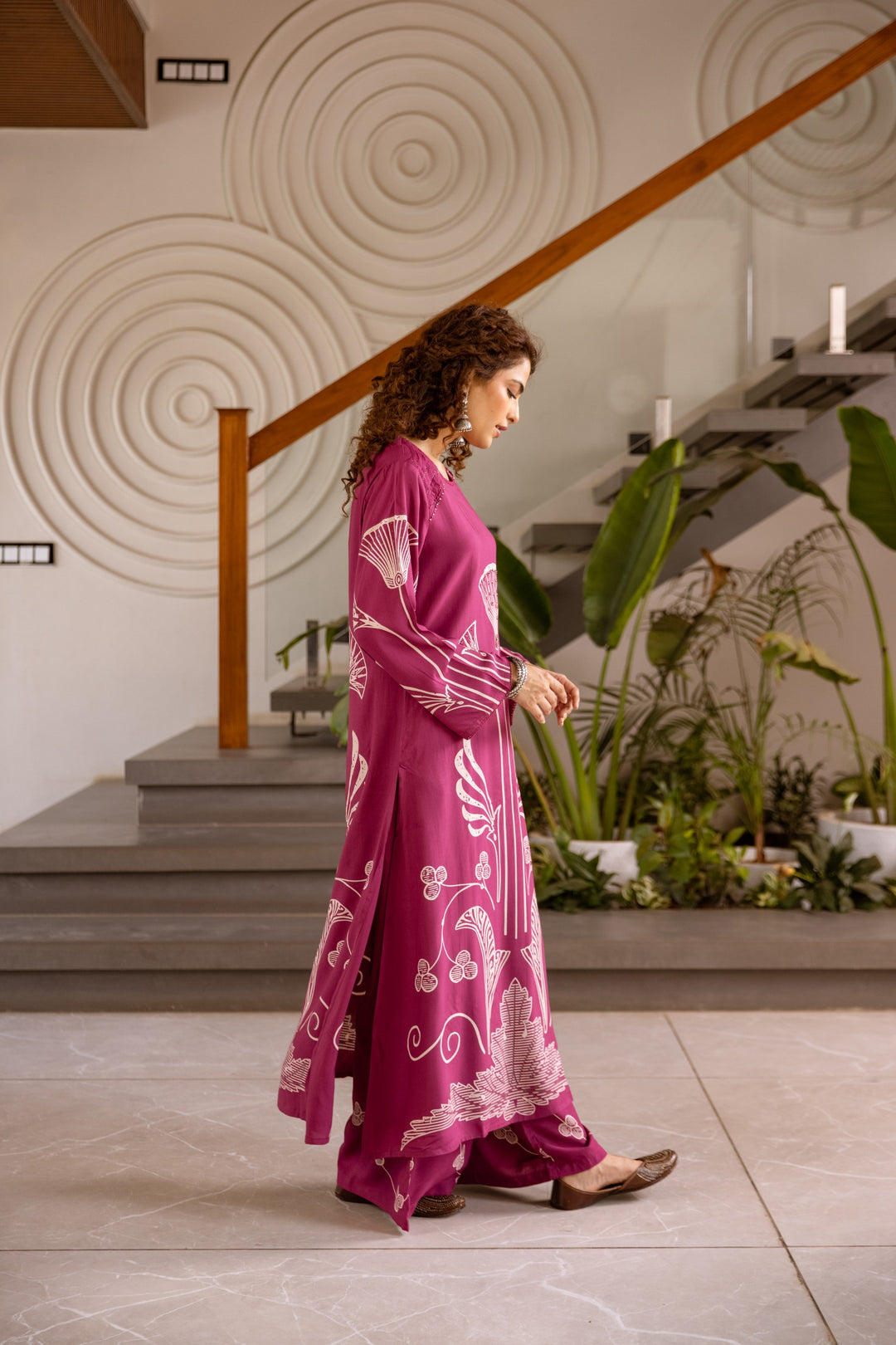 Sonpal Berry printed kurta pant set