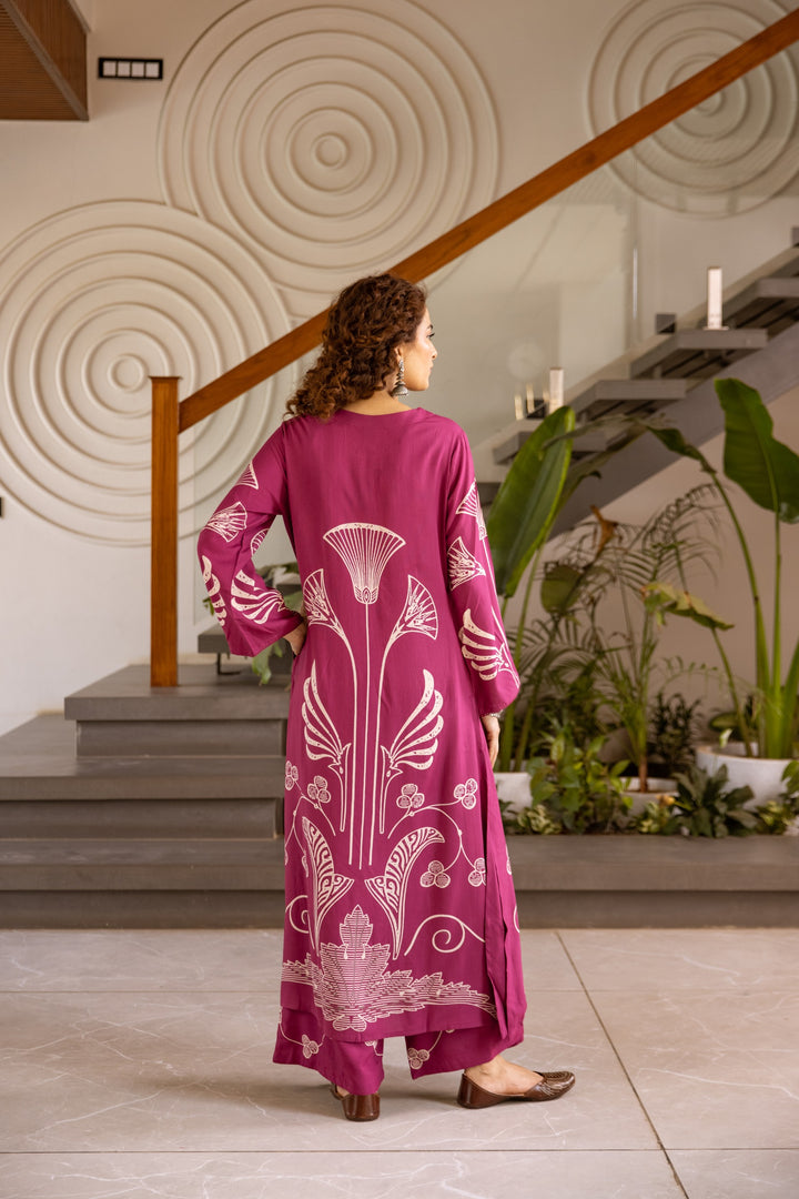 Sonpal Berry printed kurta pant set