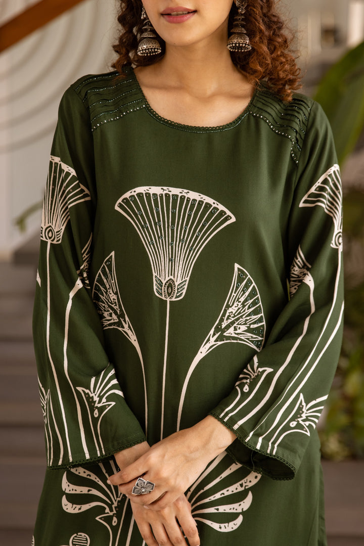 Sonpal Jungle printed kurta pant set